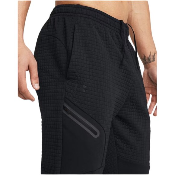 Under Armour Unstoppable Fleece Grid Joggers Men’s Size 2XLT Black 1386544-001 - Picture 1 of 7